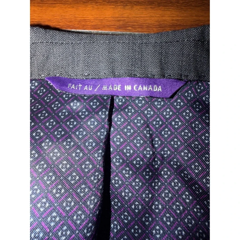 Ted Baker London Endurance Jay CT Suit Jacket Charcoal Grey Wool 38R Blazer